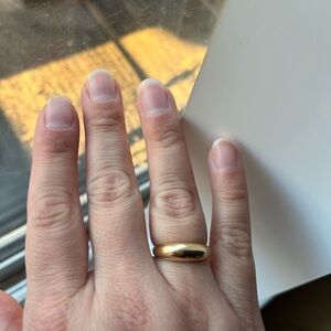 Mejuri Thin Dome 14K Ring